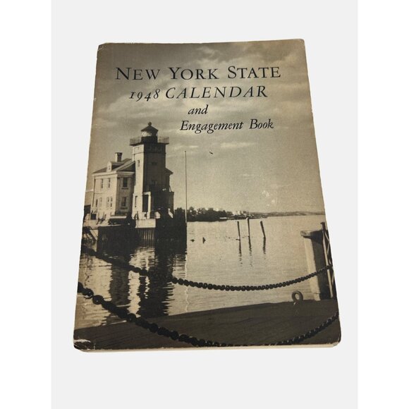 New York State 1948 Calendar & Engagement Book Junior Chamber of Commerce Jaycee - Picture 1 of 9